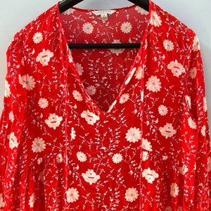 Lucky Brand- Long Sleeve Floral Blouse